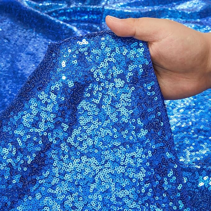 Sequin Table Runners 2 Pieces Royal Blue Table Runners 12x72 Inch Glitter - Image 6