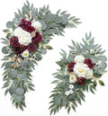 Artificial Burgundy Flower Swag Set of 2 by Love%C2%A0Every%C2%A0Bit%C2%A0of%C2%A0Life