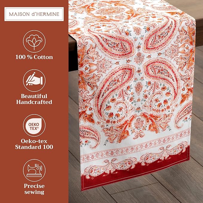 Maison d' Hermine Table Runner 100% Cotton Double Layer Table Runners 108 - Image 2