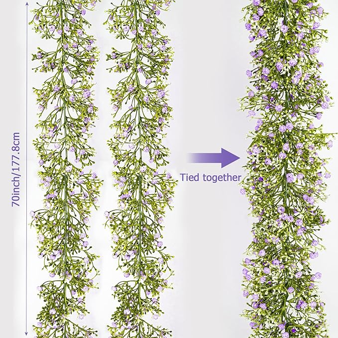 Artificial Baby Breath Flower Vines, Babys Breath Artificial Flowers Real Touch - Image 2