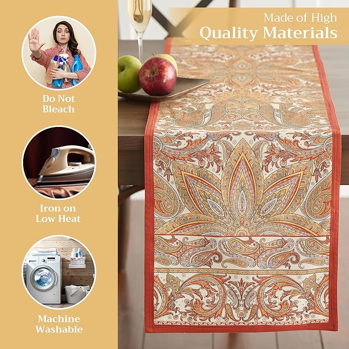 Maison d' Hermine Table Runner 100% Cotton Double Layer Table Runners 108 - Image 3
