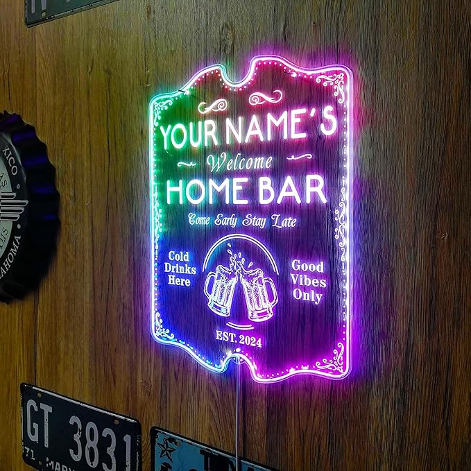 ADVPRO Personalized Your Name Home Bar RGB Dynamic Glam LED Sign - Image 4