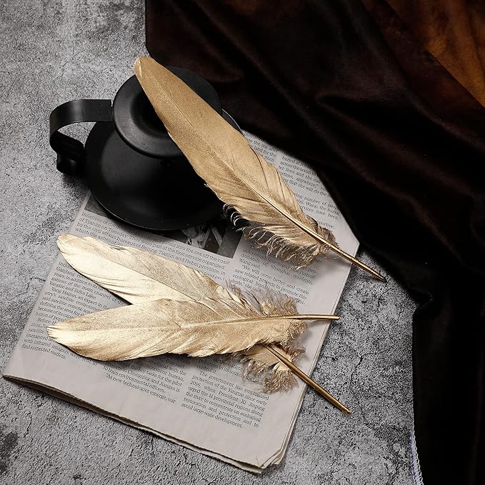 Larryhot Gold Goose Feathers for Crafts - Image 4