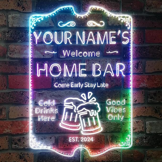ADVPRO Personalized Your Name Home Bar RGB Dynamic Glam LED Sign - Image 5