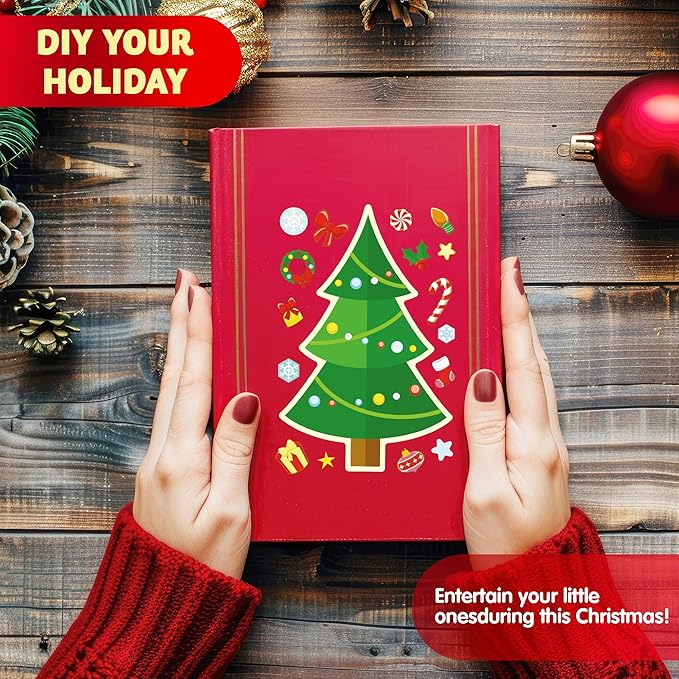 JOYIN 24 Pcs Christmas Tree Stickers, Make Your Own Christmas Tree Green - Image 2