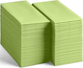 200-Pack Disposable Linen-Feel Light Green Napkins, Party Or Event by SERVIETTO