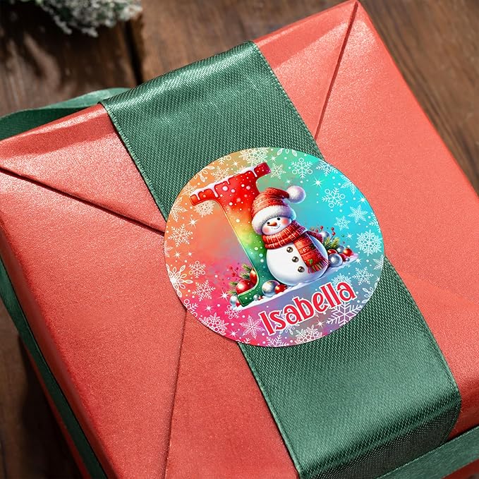 Personalized Christmas Stickers by calliemoment