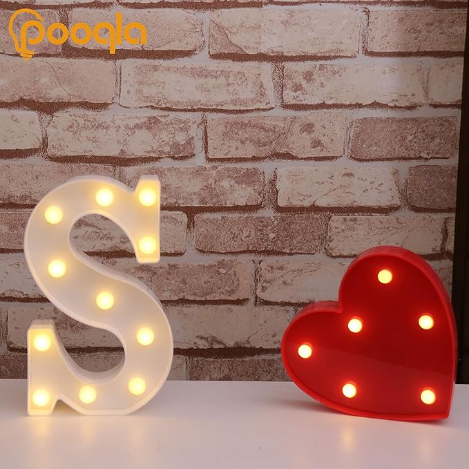 Pooqla LED Marquee Letter Lights Sign, Light Up Alphabet Letter - Image 4