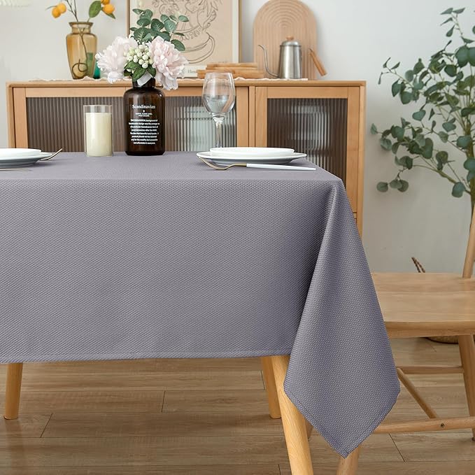Biscaynebay Textured Fabric Square Tablecloths 60"x60", Wedding & Parties - Image 7