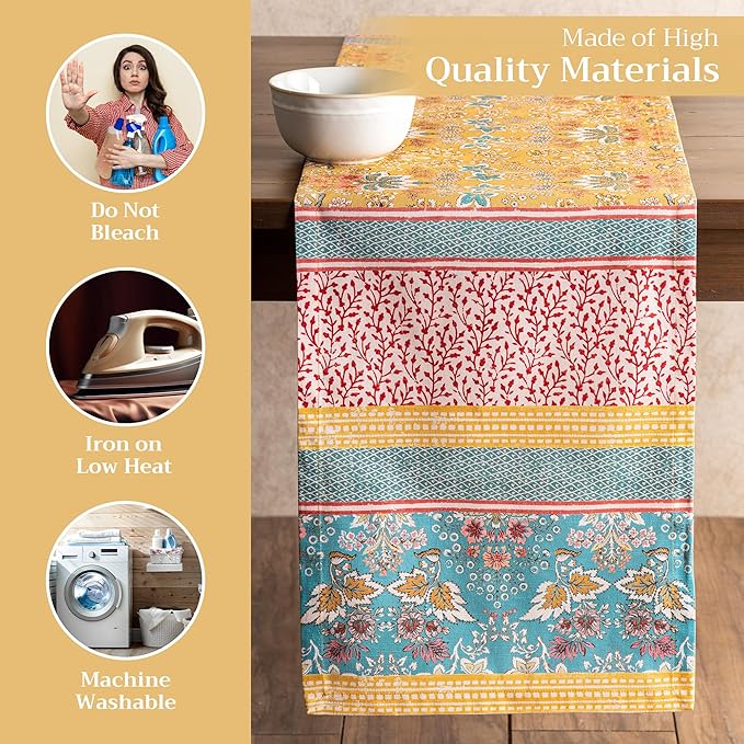 Maison d' Hermine Table Runner 100% Cotton Single Layer Table Runners 72 inches - Image 3