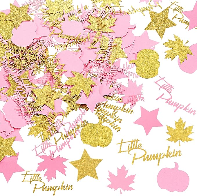 400 Pcs Fall Little Pumpkin Baby Shower Decorations Fall Thanksgiving Glitter by Ferraycle