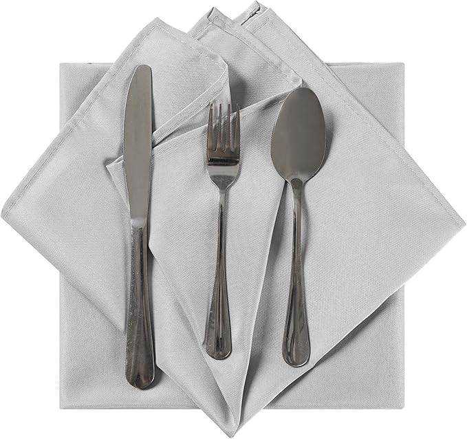 Cloth Napkins 20x20 inch Washable Polyester Dinner Napkins Soft Table Napkins - Image 4
