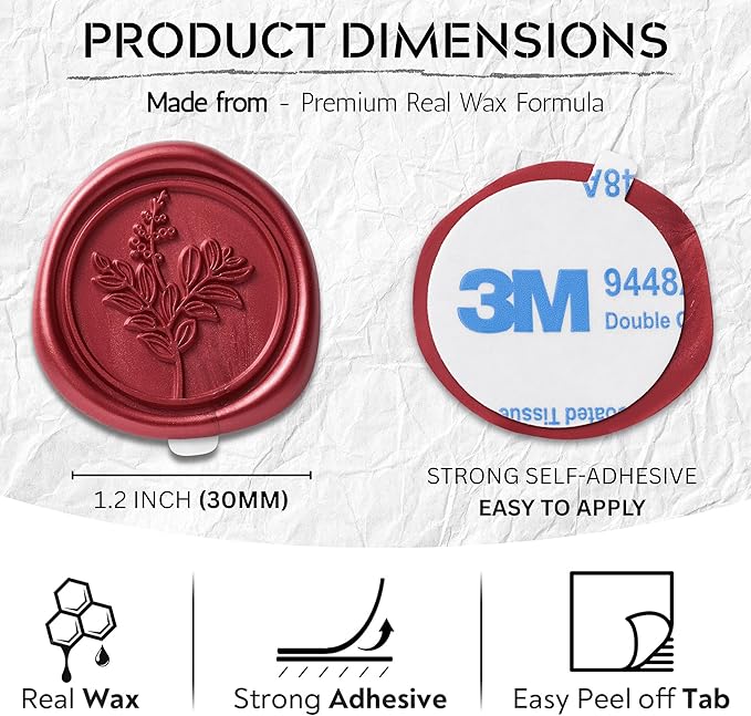 Wax Seal Stickers Premium Envelope Seal Stickers - Image 3
