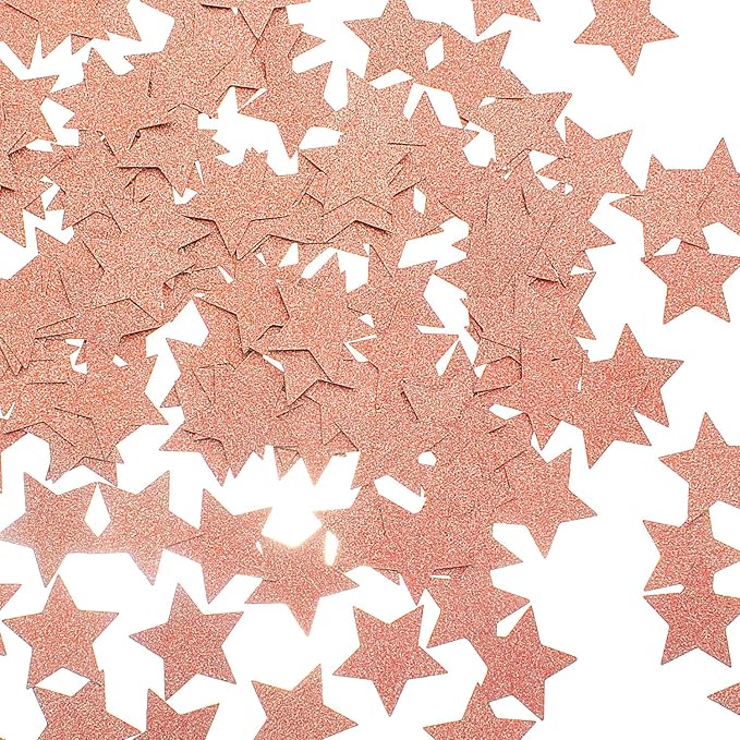 Glitter Star Confetti for Table Wedding Birthday Party Decoration, 1.2 inch in by MOWO