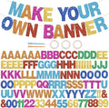 BEISHIDA 116 PCS A-Z Glitter Colorful DIY Letter Banner Kit Make Your Own by Beishida