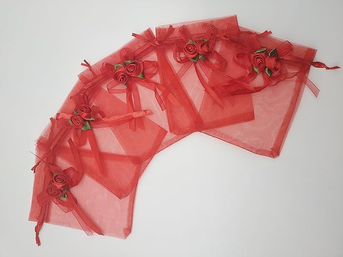 Ankirol 50pcs Sheer Organza Favor Bags - Image 4