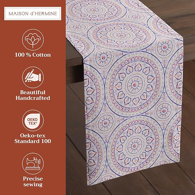 Maison d' Hermine Table Runner 100% Cotton Single Layer Table Runners 108 - Image 2