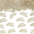 Champagne-Gold Happy Birthday Confetti by Vofrise
