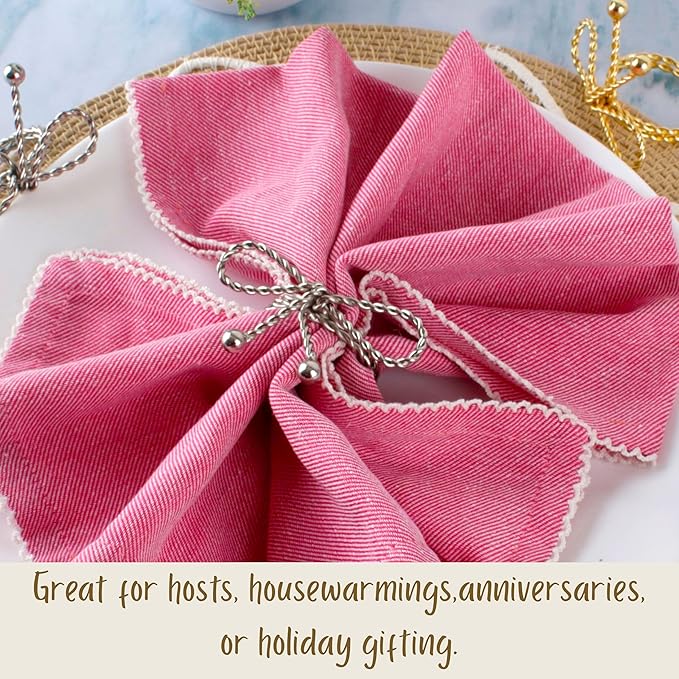 Heavy Duty Metal Napkin Ring Set of 12 - Image 7