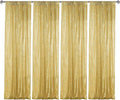 Sugargirl Gold Sequin Backdrop Curtain 4 Panels 2FTx8FT Glitter Gold Background by Sugargirl