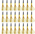 50 Pcs Metallic Fringed Party Blowers Noise Makers Gold Black Blowout Whistle by GiftBoutique