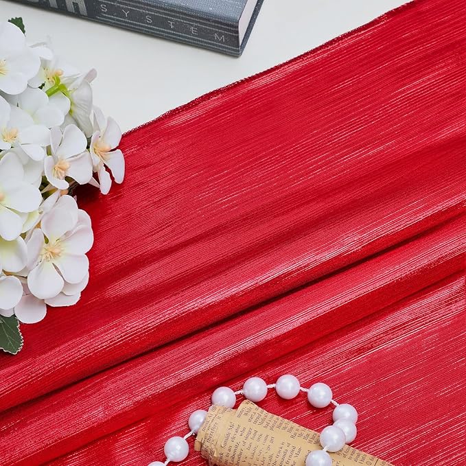 Red Backdrop Curtain for Wedding Parties: 4.8x8FT Chrstmas Curtains Backdrop - Image 5