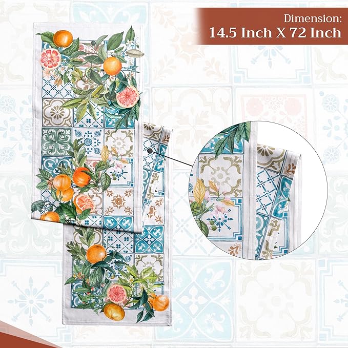 Maison d' Hermine Table Runner 100% Cotton Double Layer Table Runners 72 inches - Image 4