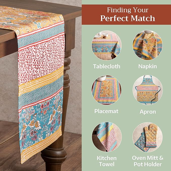 Maison d' Hermine Table Runner 100% Cotton Double Layer Table Runners 72 inches - Image 5