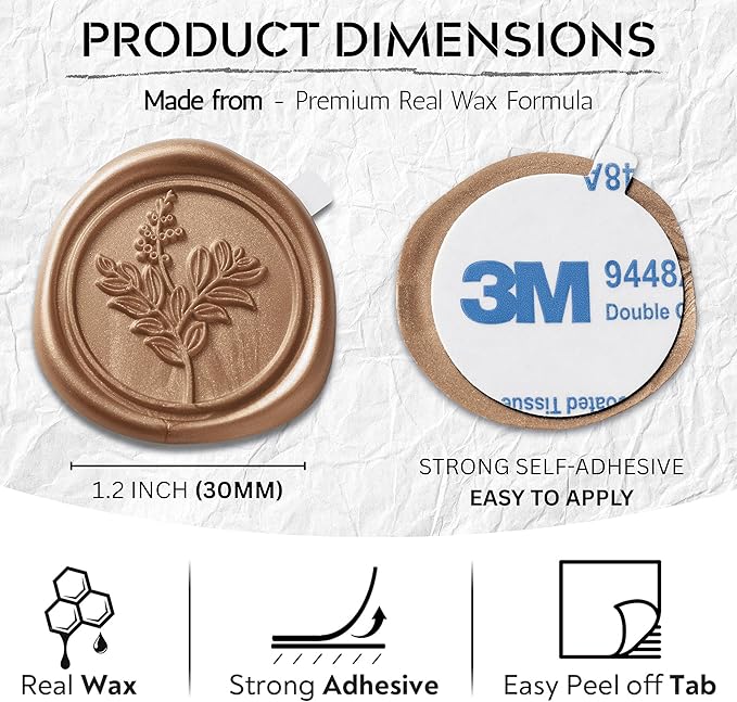 Wax Seal Stickers Premium Envelope Seal Stickers - Image 3