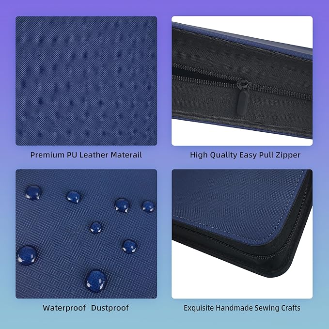 9 Pockets Premium Card Binder 360 Cards Trading Card Binders Zip Card Storage - Image 3