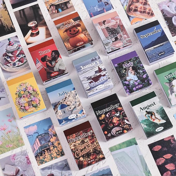 12 Sets 600 Sheets Washi Stickers - Image 8