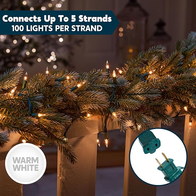 Joiedomi Clear Christmas String Lights Indoor, 19.4 FT Lighting Decor - Image 3