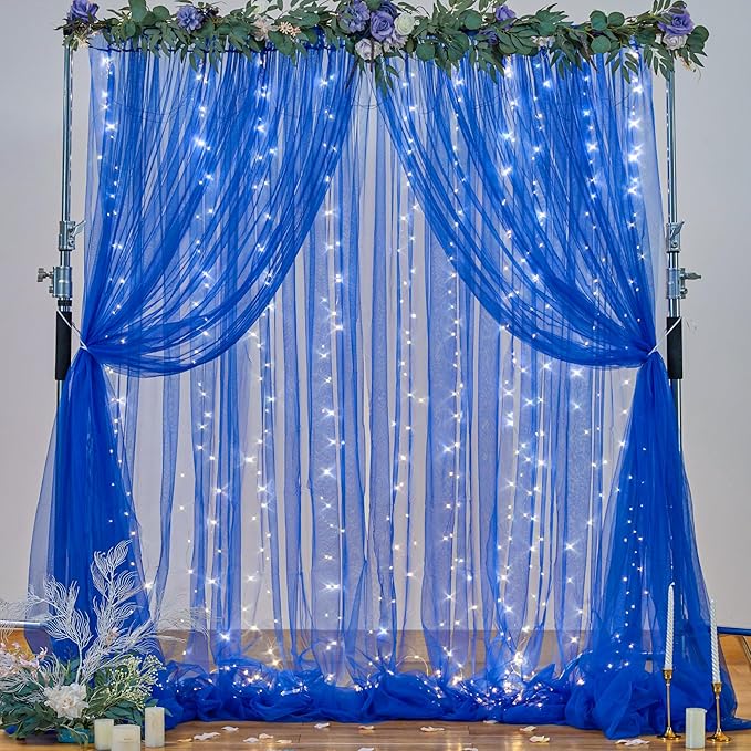Royal Blue Backdrop Curtains - Image 2
