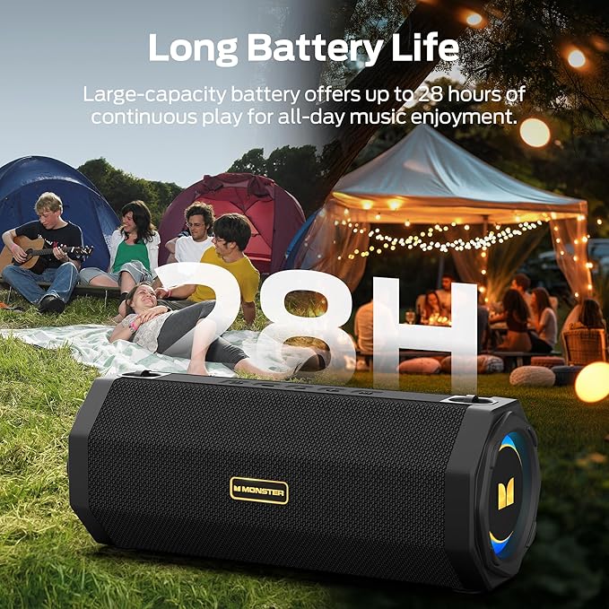 Monster Speaker S200 Wireless Portable Bluetooth Speaker, 24H Playtime - Image 6
