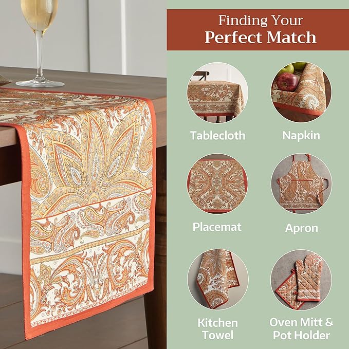 Maison d' Hermine Table Runner 100% Cotton Double Layer Table Runners 108 - Image 5