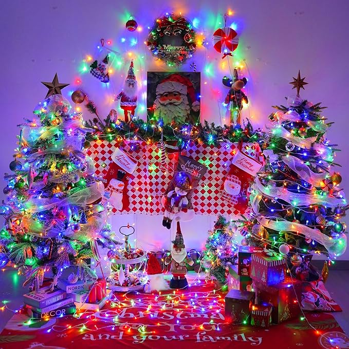 YEGUO 165ft 500 LED Christmas Lights Outdoor Waterproof, 8 Modes Twinkle Tree - Image 2