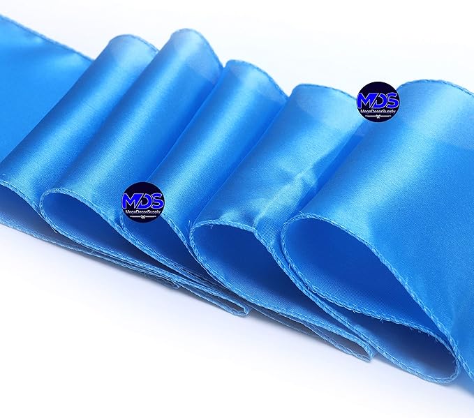 MDS Pack of 200 PCS Satin Chair Sashes Charmeuse Sateen Dining Chair Bows - Image 4