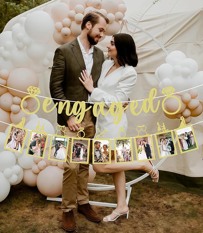 Pre-Strung Engaged Photo Banner - Image 4