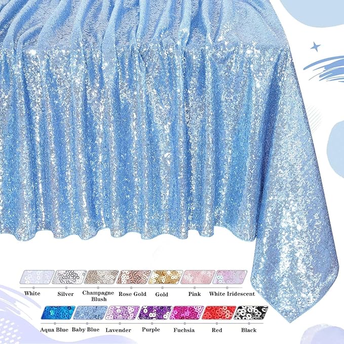 QueenDream Sparkly Sequin Tablecloth by QueenDream