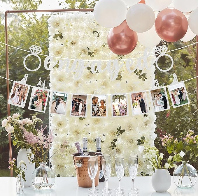 Pre-Strung Engaged Photo Banner - Image 2