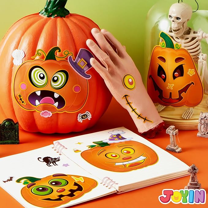 JOYIN 48 Pcs Halloween Pumpkin Stickers - Image 8