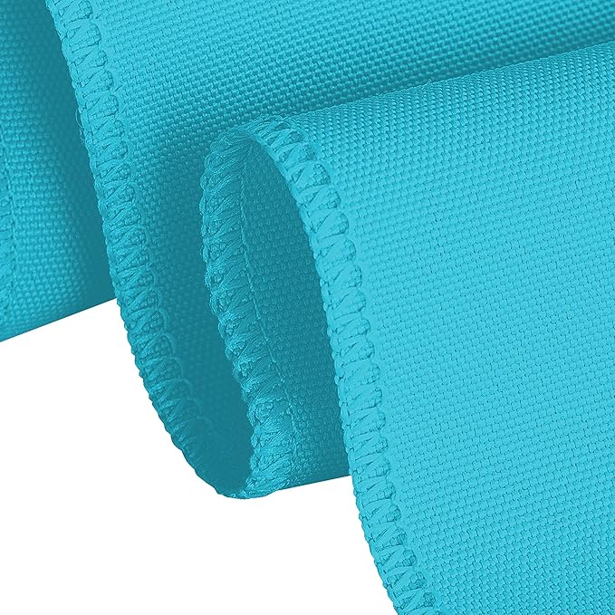 LTC LINENS 5 Pack 90 Inch Round Tablecloth Turquoise - Image 4
