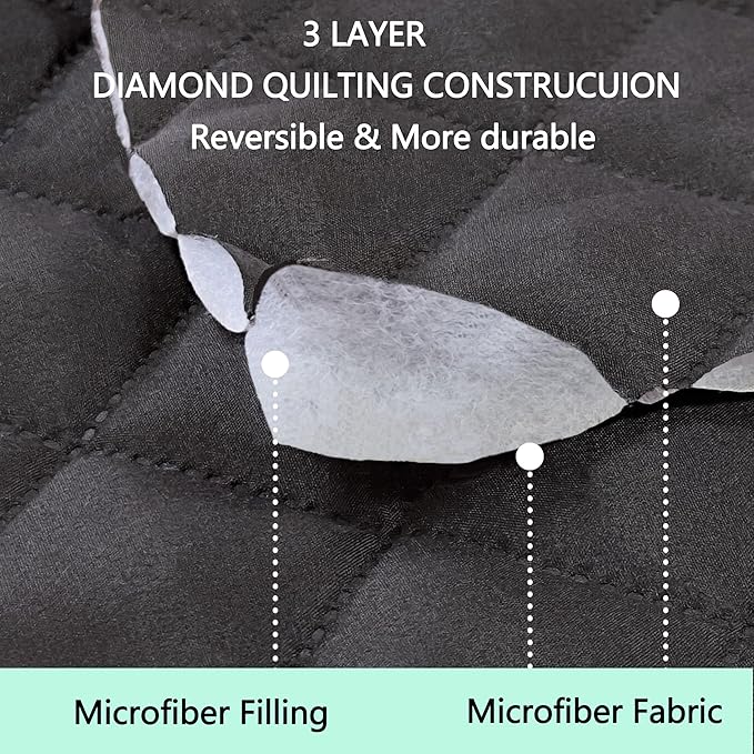 Reversible Oversized Sofa Covers Couch Cover Furniture Protector - Image 3