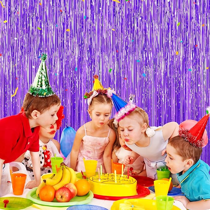 Purple Foil Curtain Backdrop - Image 5