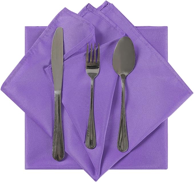 Cloth Napkins 20x20 inch Washable Polyester Dinner Napkins Soft Table Napkins - Image 4