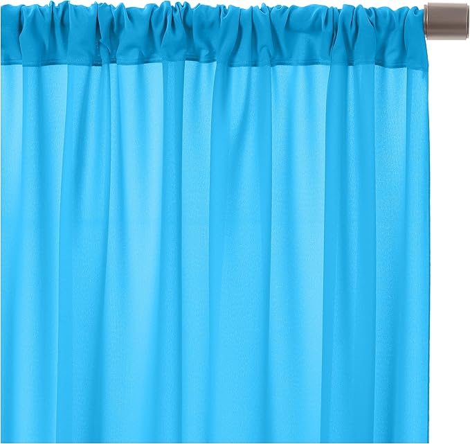AK TRADING CO. 10 feet x 10 feet Polyester Backdrop Drapes Curtains Panels - Image 3