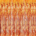 GOER 3.2 ft x 8.2 ft Metallic Tinsel Foil Fringe Curtains Party Photo Backdrop by GOER