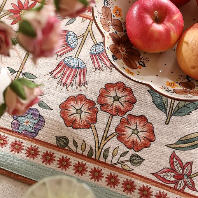Decorative Linen French Table Runner 71 Inches Long, Tea Party - Image 3