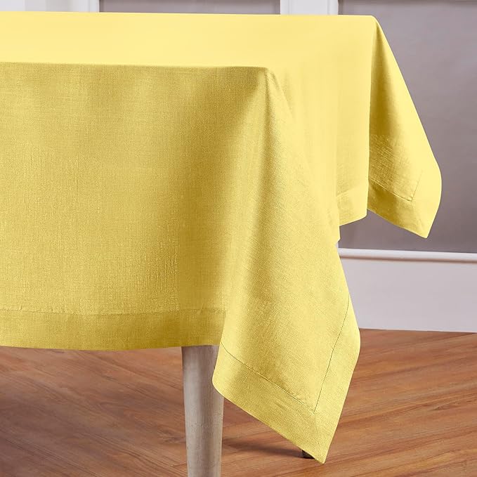 Solino Home Linen Tablecloth for Rectangle Tables 60 x 120 Inch - Image 3