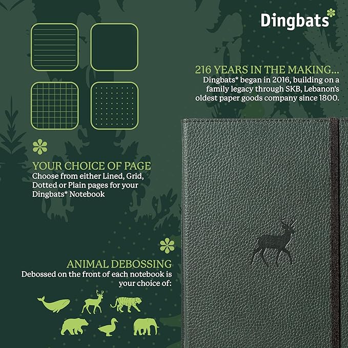Dingbats* Wildlife Dotted Journal Notebook A5 - Image 3